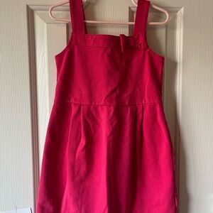 Janie and Jack Vibrant Pink Dress with Bow size 5